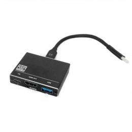 Адаптер USB 3.1 Type-C (M) - HDMI (F) + Type C + USB 3.0